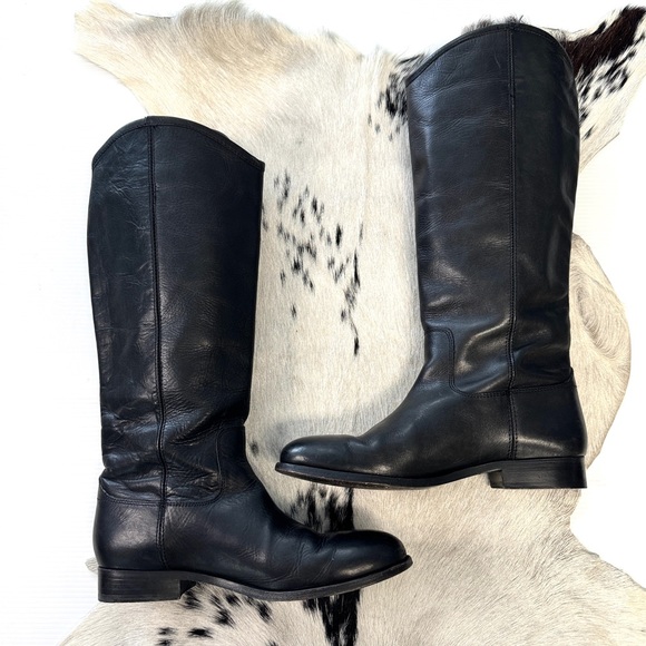 Frye Shoes - Frye Tall Black Melissa Boot Size 9B
